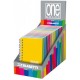 MINI QUADERNO 8X12 A7 1R PPL BLASETTI ONE COLOR SPIRALE FORMATO IN ESPOSITORE DA 14 PEZZI