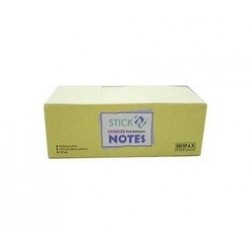 FOGLIETTI ADESIVI - 5,1CM X H.3,8CM - GIALLO